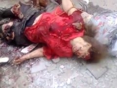 Последствия авиаудара украинской армии по жителям Луганска